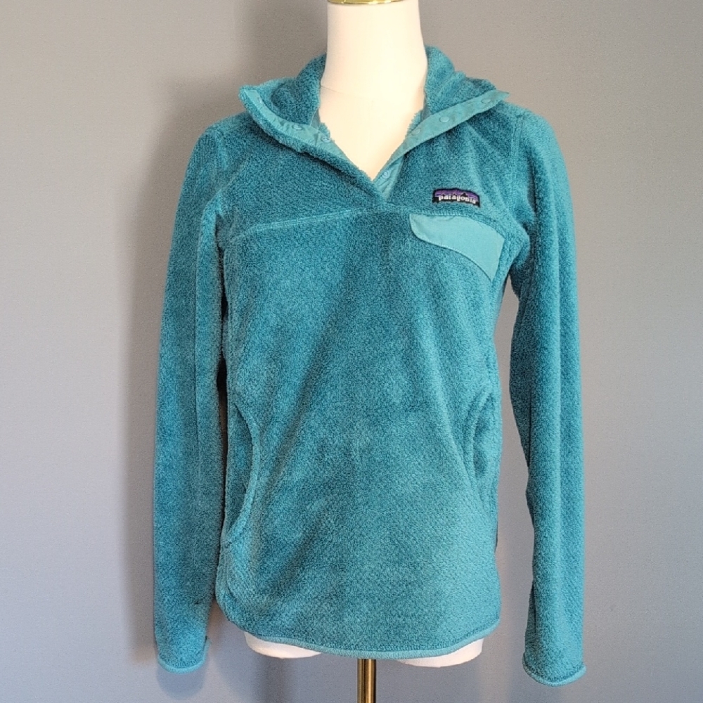 Patagonia Teal Blue Fleece Jacket